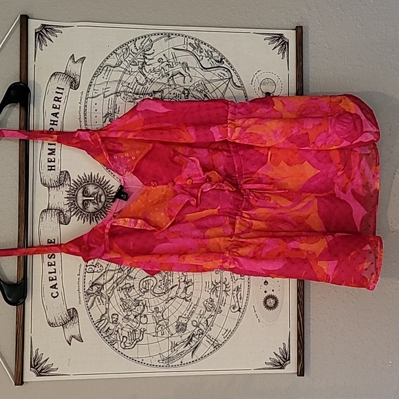 Floral tie waist tank - Picture 2 of 5